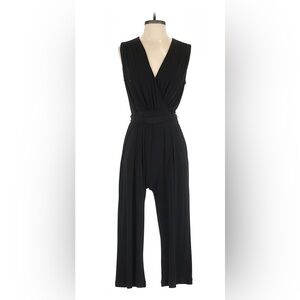 Vince Camuto Black flowy tie jumpsuit